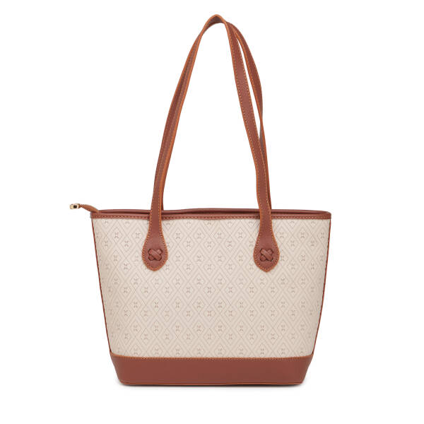 Bej Print Kadın Omuz Çantası - S26Y1PR09194-E52 - 3