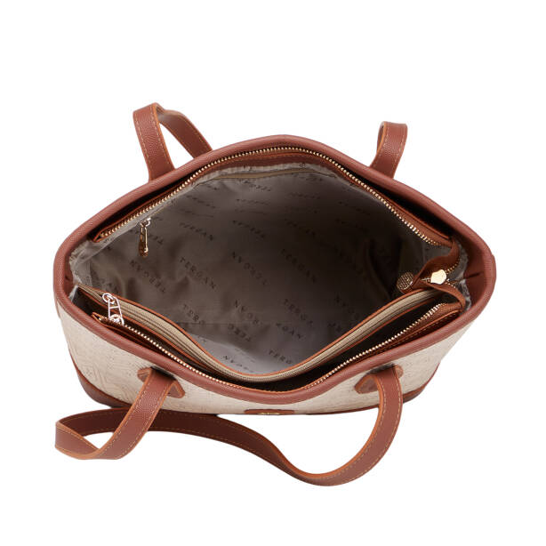 Bej Print Kadın Omuz Çantası - S26Y1PR09194-E52 - 4