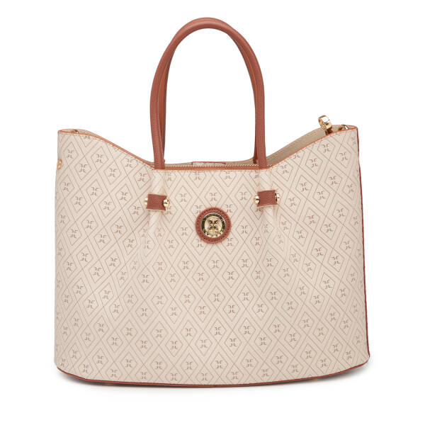 Bej Print Kadın Omuz Çantası - S26Y1PR09195-E52 - 1