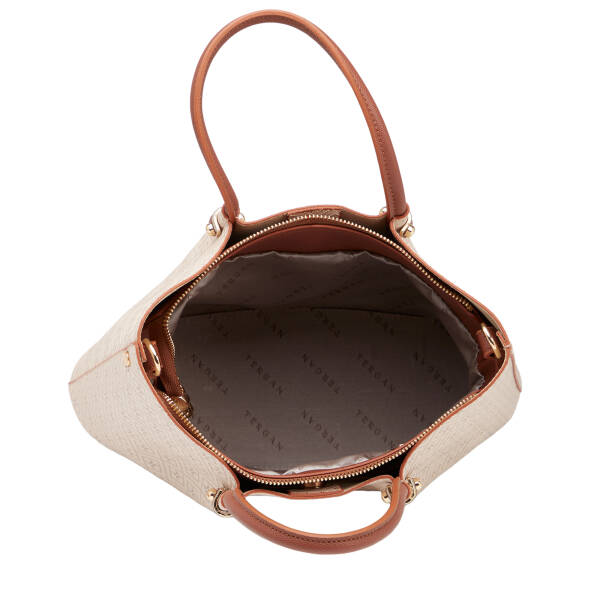 Bej Print Kadın Omuz Çantası - S26Y1PR09195-E52 - 4