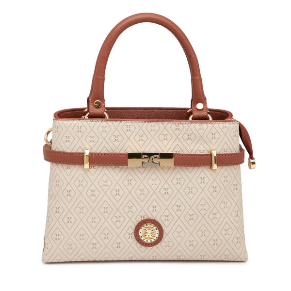 Bej Print Kadın Omuz Çantası - S26Y1PR09196-E52 - 1