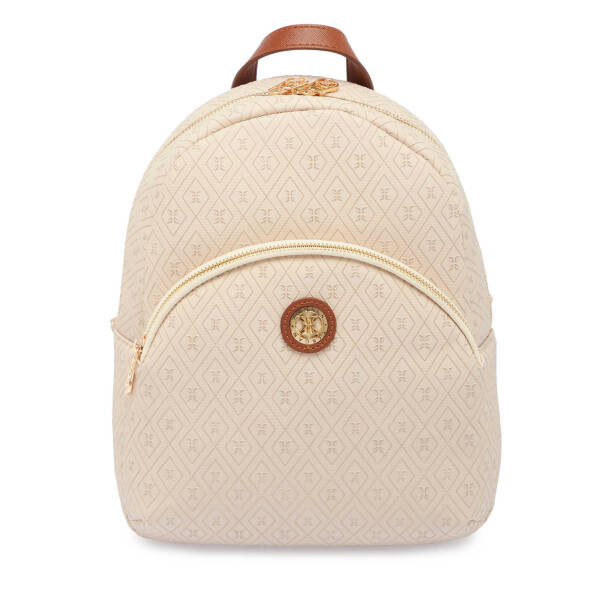 Bej Print Kadın Sırt Çantası - S1SR00079603-E52 - 1