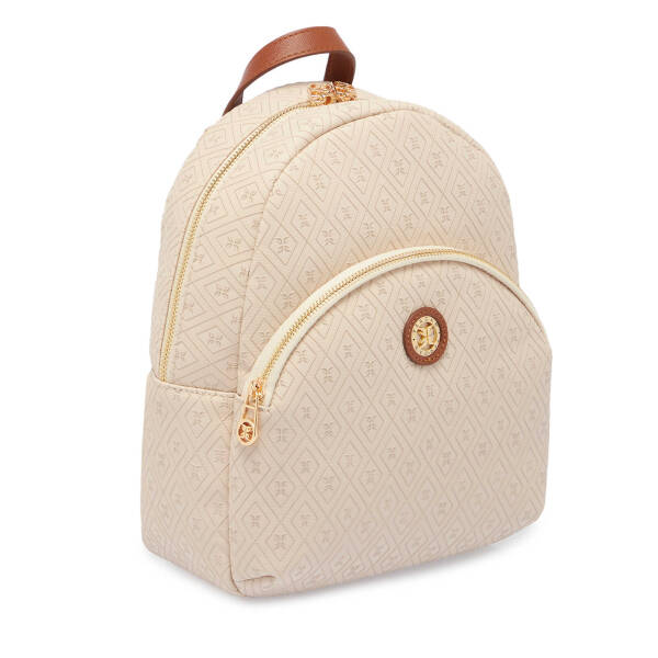 Bej Print Kadın Sırt Çantası - S1SR00079603-E52 - 2