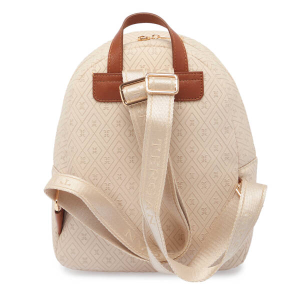 Bej Print Kadın Sırt Çantası - S1SR00079603-E52 - 3