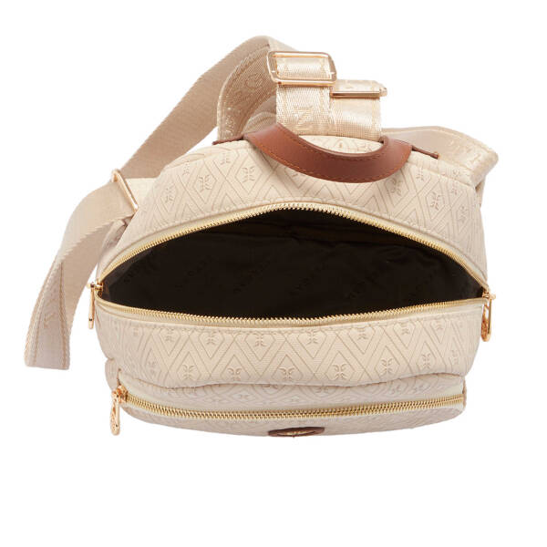 Bej Print Kadın Sırt Çantası - S1SR00079603-E52 - 4