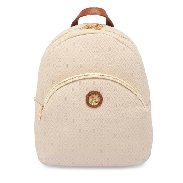 Bej Print Kadın Sırt Çantası - S1SR00079603-E52 - 1