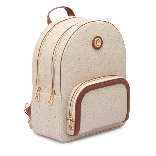 Bej Print Kadın Sırt Çantası - S1SR00079604-E52 - 2