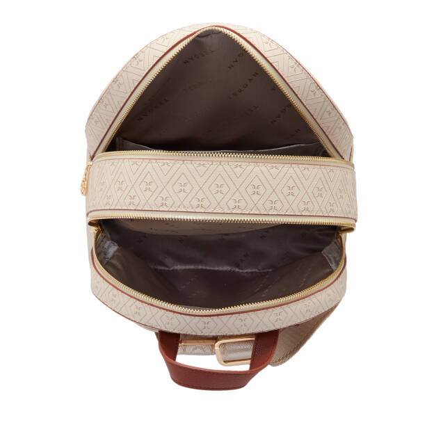 Bej Print Kadın Sırt Çantası - S1SR00079604-E52 - 4