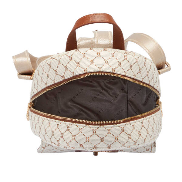 Bej Print Kadın Sırt Çantası - S1SR00079611-S7G - 4