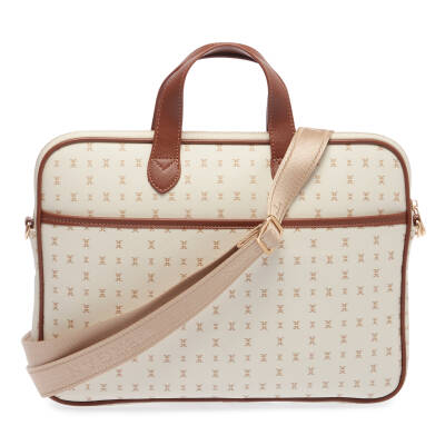 Bej Print Unisex Laptop Çantası - S24Y1PR09140-T1E - 3
