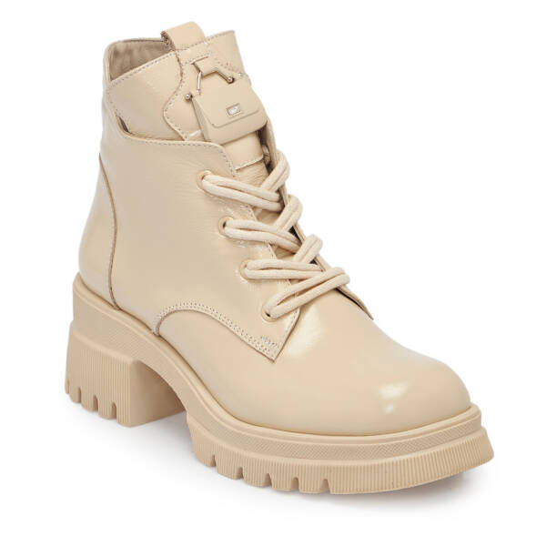 Bej Rugan Deri Kadın Bot - K25K1BT68156-A54 - 1