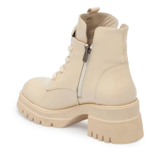 Bej Rugan Deri Kadın Bot - K25K1BT68156-A54 - 2