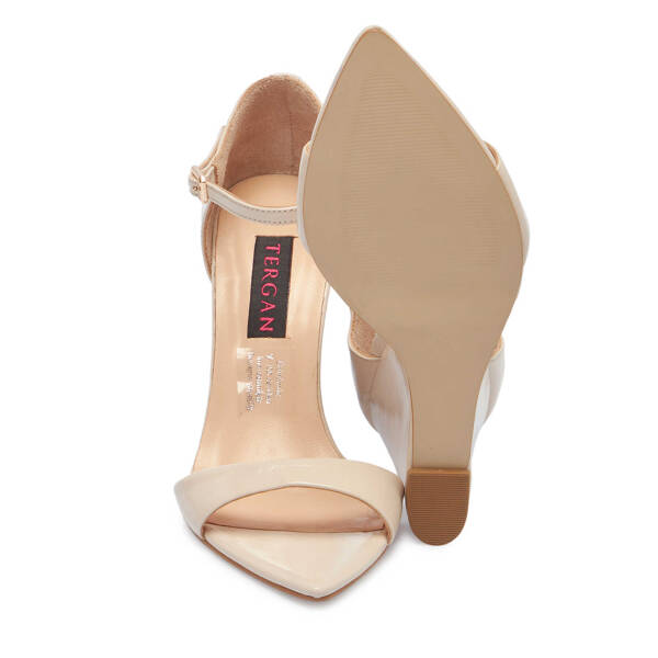 Bej Rugan Deri Kadın Dolgu Topuklu Ayakkabı - K24Y1AY67252-A54 - 4