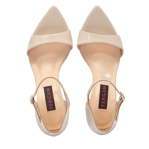 Bej Rugan Deri Kadın Dolgu Topuklu Ayakkabı - K24Y1AY67252-A54 - 5