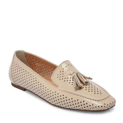 Bej Rugan Deri Kadın Loafer - K25I1AY67912-A54 