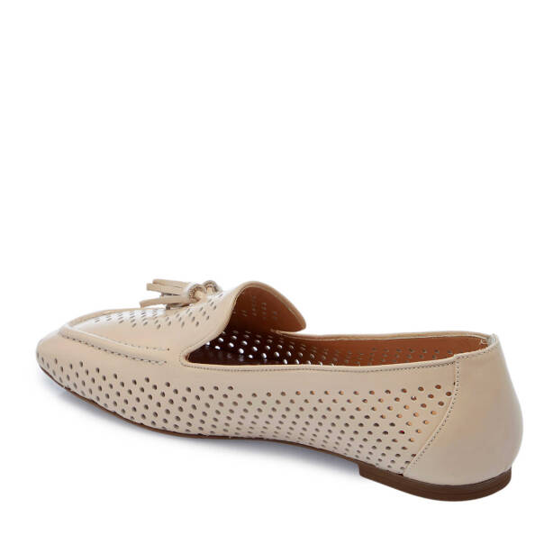 Bej Rugan Deri Kadın Loafer - K25I1AY67912-A54 - 2