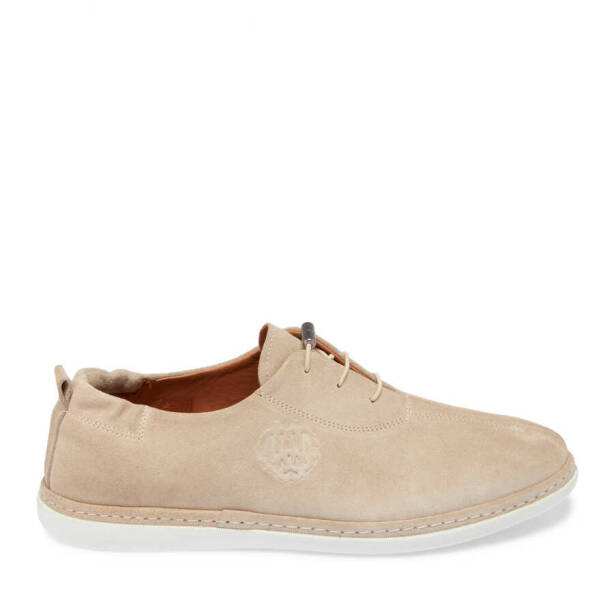 Bej Süet Deri Erkek Casual Ayakkabı - E24I1AY56634-B79 - 3