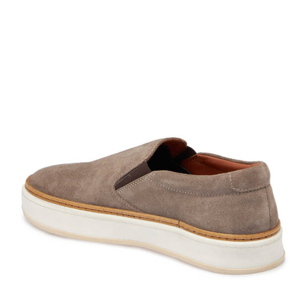 Bej Süet Deri Erkek Casual Ayakkabı - E24S1AY57071-T86 - Tergan