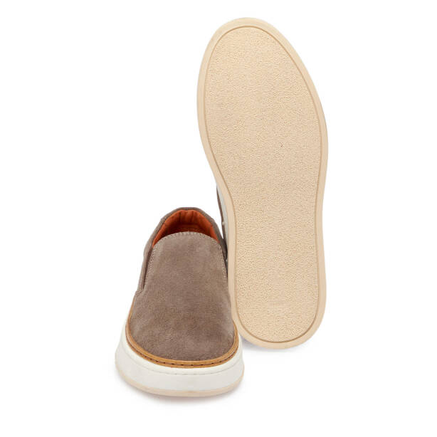 Bej Süet Deri Erkek Casual Ayakkabı - E24S1AY57071-T86 - Tergan