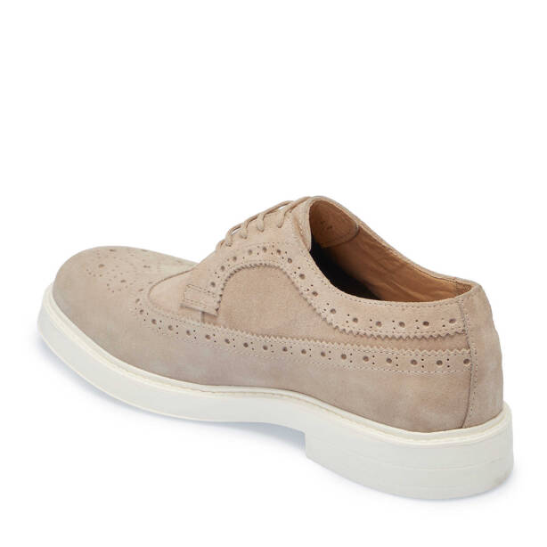 Bej Süet Deri Erkek Casual Ayakkabı - E25I1AY57238-B79 - 2