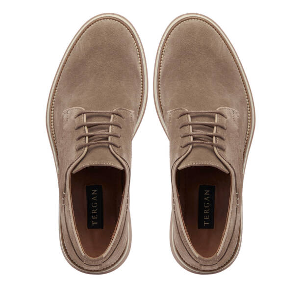 Bej Hakiki Süet Deri Erkek Casual Ayakkabı - E25I1AY57307-B79 - 5