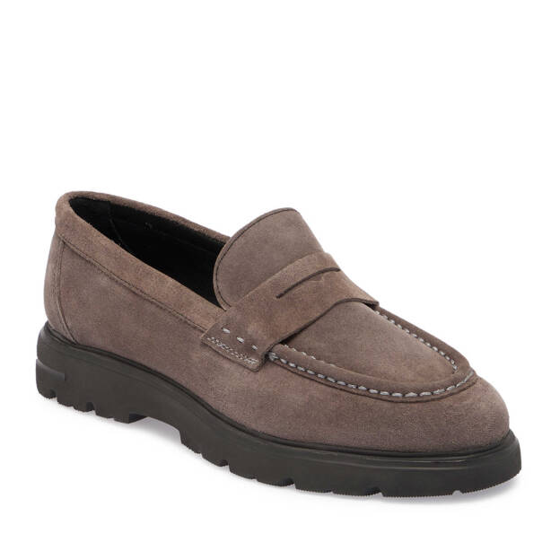Bej Süet Deri Erkek Loafer - E24S1AY56930-T86 - Tergan