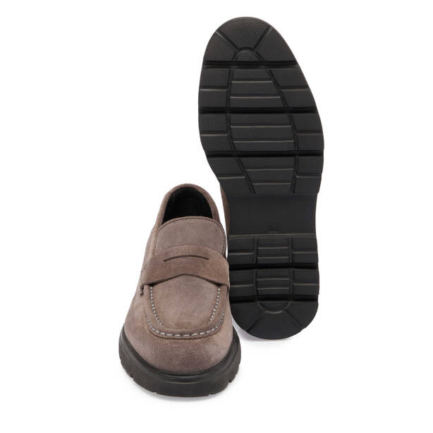 Bej Süet Deri Erkek Loafer - E24S1AY56930-T86 - Tergan
