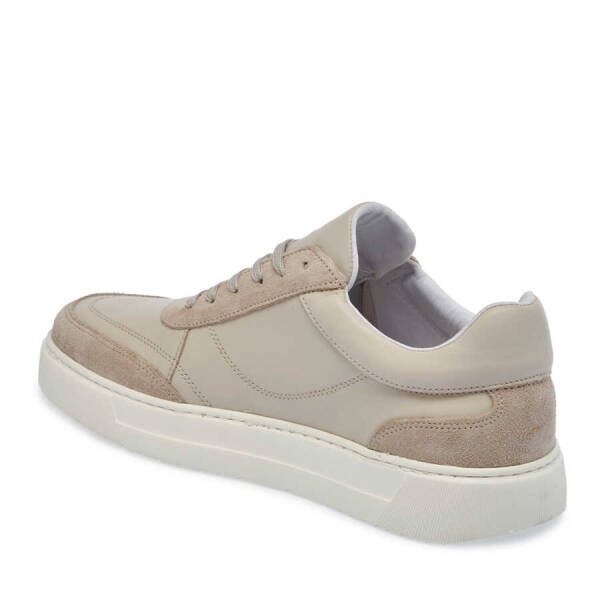 Bej Hakiki Süet Deri Erkek Sneaker - E24I1AY56602-D6P - 3