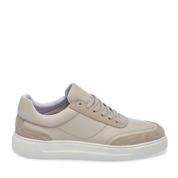 Bej Hakiki Süet Deri Erkek Sneaker - E24I1AY56602-D6P - 1