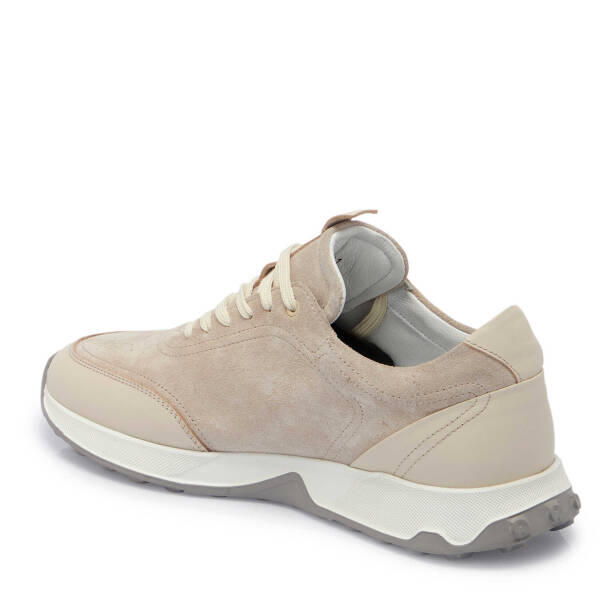 Bej Süet Deri Erkek Sneaker - E24I1AY56639-B79 - 2