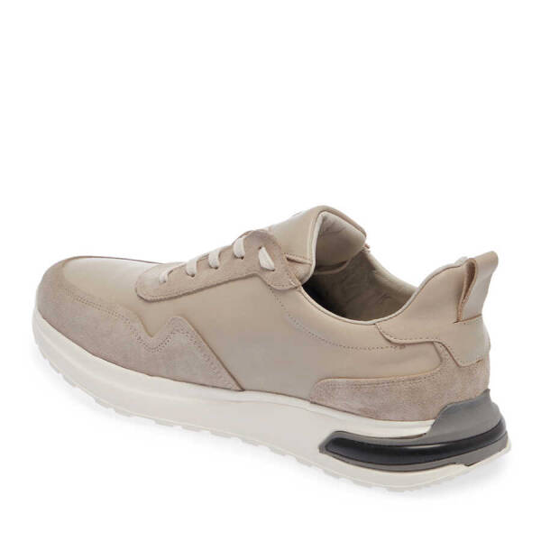Bej Hakiki Süet Deri Erkek Sneaker - E24I1AY56667-D6P - 3