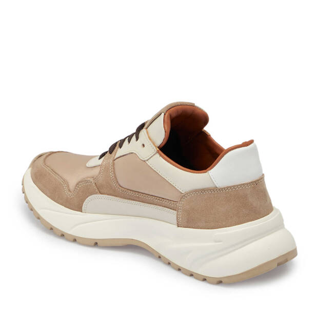 Bej Süet Deri Erkek Sneaker - E24I1AY56712-B79 - 3