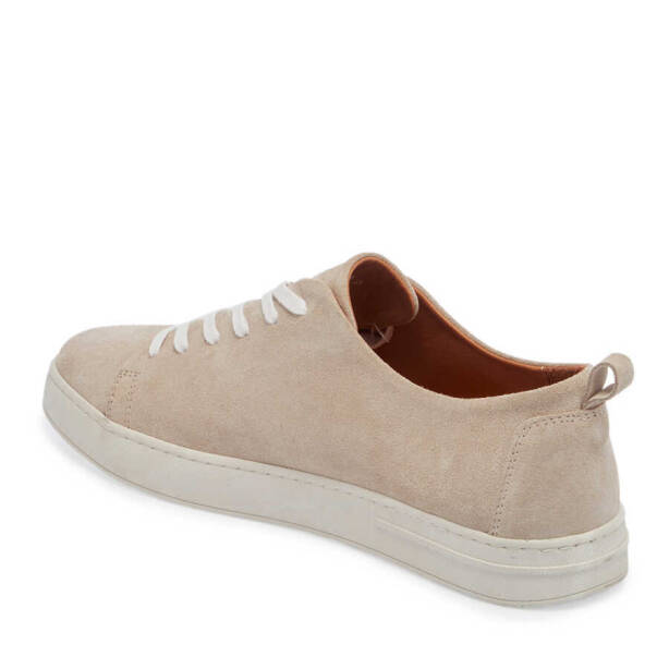 Bej Süet Deri Erkek Sneaker - E24I1AY56830-B79 - 2