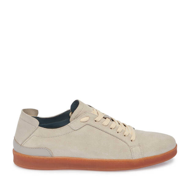 Bej Süet Deri Erkek Sneaker - E24I1AY56834-B79 - 3