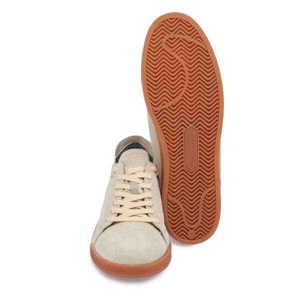 Bej Süet Deri Erkek Sneaker - E24I1AY56834-B79 - 4