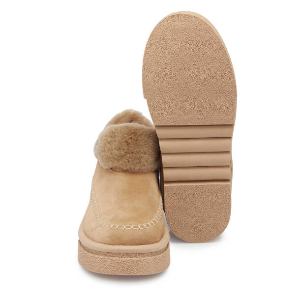 Bej Süet Deri Kadın Bot - K25K1BT68158-B79 - 4