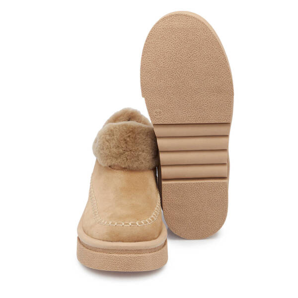 Bej Süet Deri Kadın Bot - K25K1BT68158-B79 - 4