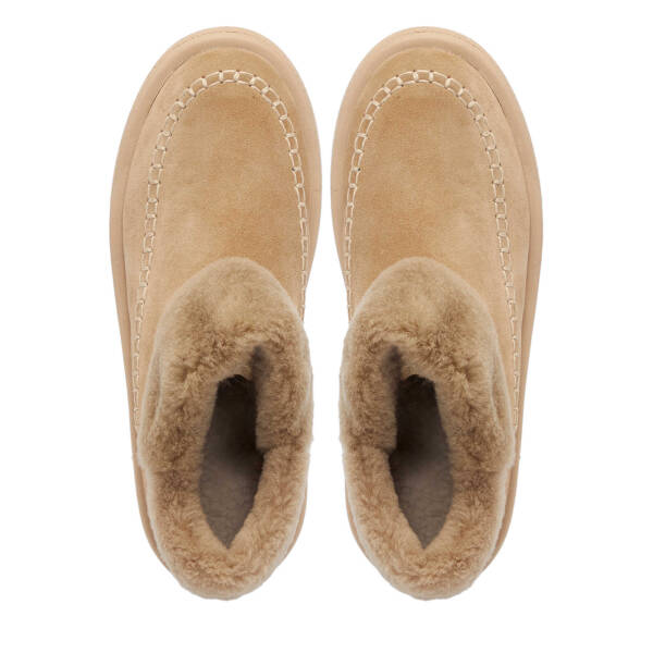 Bej Süet Deri Kadın Bot - K25K1BT68158-B79 - 5