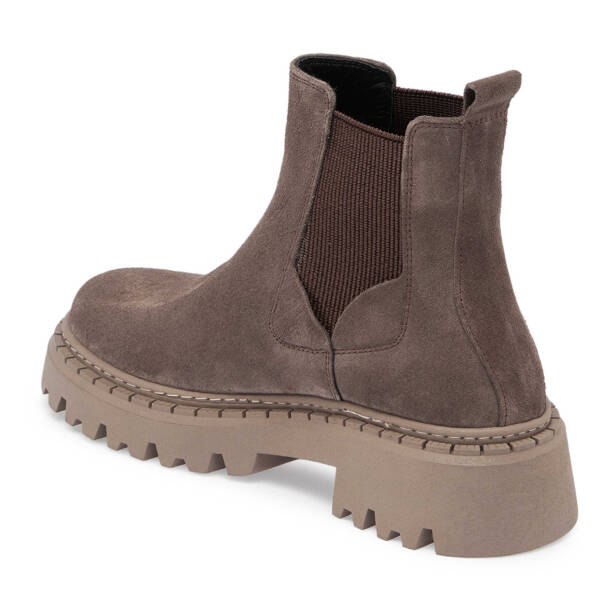 Bej Süet Deri Kadın Casual Bot - K24K1BT67546-T86 - Tergan