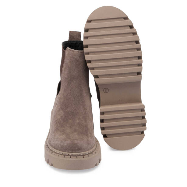 Bej Süet Deri Kadın Casual Bot - K24K1BT67546-T86 - Tergan