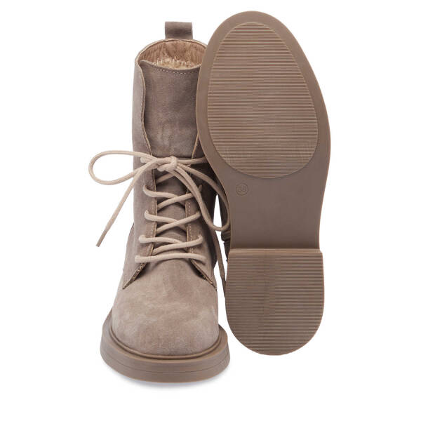 Bej Süet Deri Kadın Casual Bot - K24K1BT67615-T86 - 4