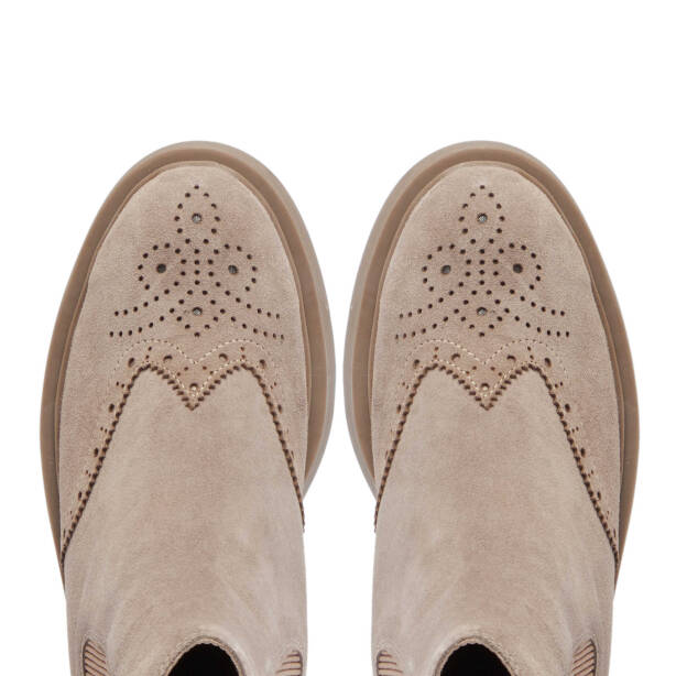 Bej Süet Deri Kadın Casual Bot - K24K1BT67616-T86 - Tergan