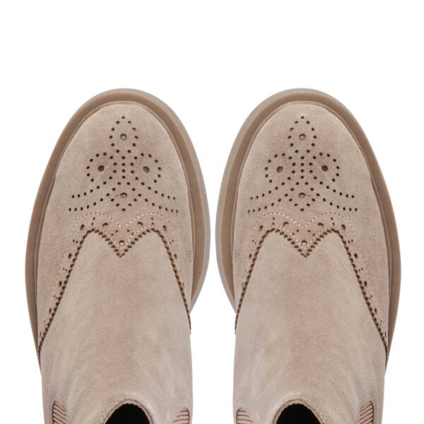 Bej Süet Deri Kadın Casual Bot - K24K1BT67616-T86 - 5