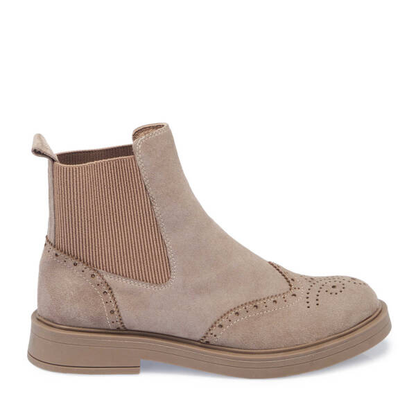 Bej Süet Deri Kadın Casual Bot - K24K1BT67616-T86 - 3