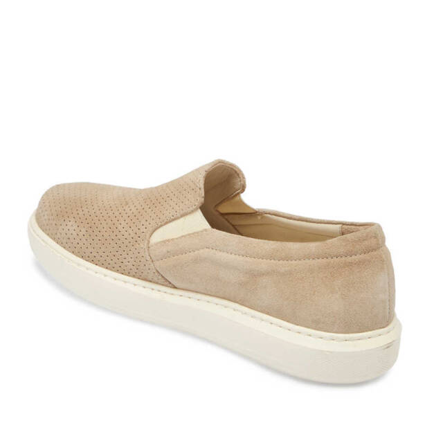 Bej Süet Deri Kadın Loafer - K24I1AY67368-B79 - 2