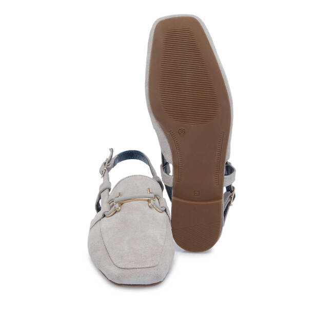 Bej Hakiki Süet Deri Kadın Loafer - K25Y1AY67913-C9W - 4