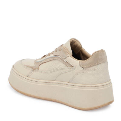 Bej Süet Deri Kadın Sneaker - K23S1AY66915-D6P - 2