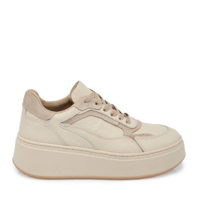 Bej Süet Deri Kadın Sneaker - K23S1AY66915-D6P - 3