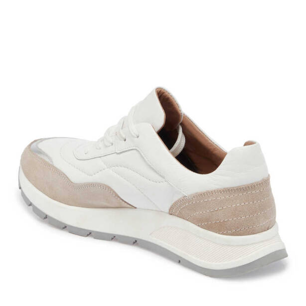 Bej Hakiki Süet Deri Kadın Sneaker - K24I1AY67304-B79 - 3
