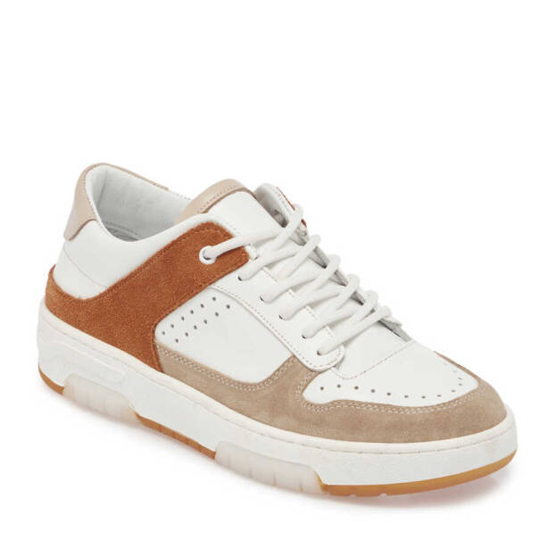 Bej Hakiki Süet Deri Kadın Sneaker - K24I1AY67307-Q2F - 2